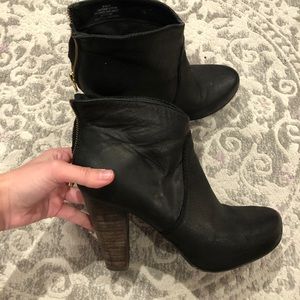 Steve Madden Leather Heel Booties